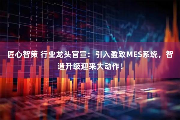匠心智策 行业龙头官宣：引入盈致MES系统，智造升级迎来大动作！